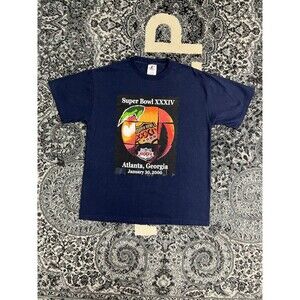 Vintage Logo Athletic 2000 Superbowl XXXIV Atlanta Georgia T Shirt Mens...size L
